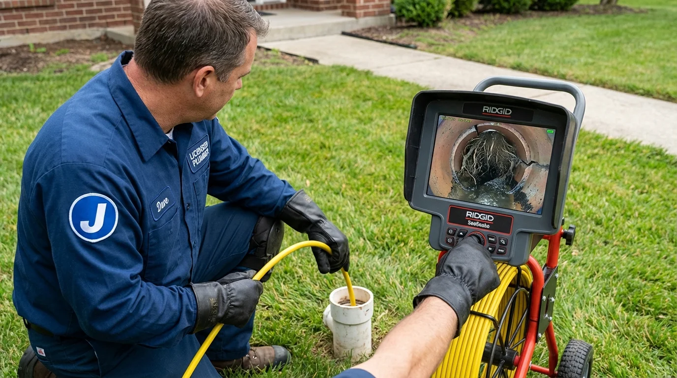 Sewer camera inspection being performed by Johns Plumbing LLC in Salinas